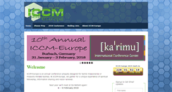 Desktop Screenshot of iccm-europe.org